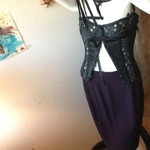 💍 Vintage Worthington Burgundy Skirt Mid US 6